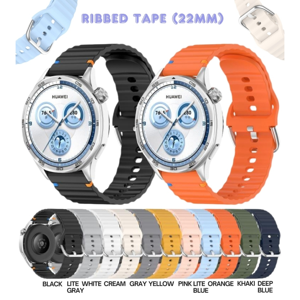 Ремінець BECOVER Ribbed Tape 22mm для Samsung Galaxy Watch/3/Gear S3 Classic/Gear S3 Frontier Orange (714278) Сумісність Samsung Galaxy Watch 46mm, Watch 3 45mm, Gear S3 Classic, Gear S3 Front