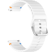 Ремінець BECOVER Ribbed Tape 22mm для Samsung Galaxy Watch/3/Gear S3 Classic/Gear S3 Frontier White (714280)