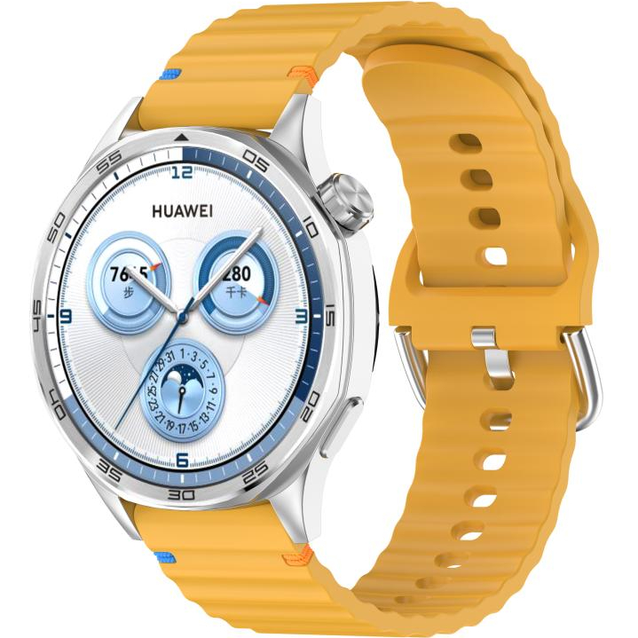 Ремешок BECOVER Ribbed Tape 22mm для Samsung Galaxy Watch/3/Gear S3 Classic/Gear S3 Frontier Yellow (714281)