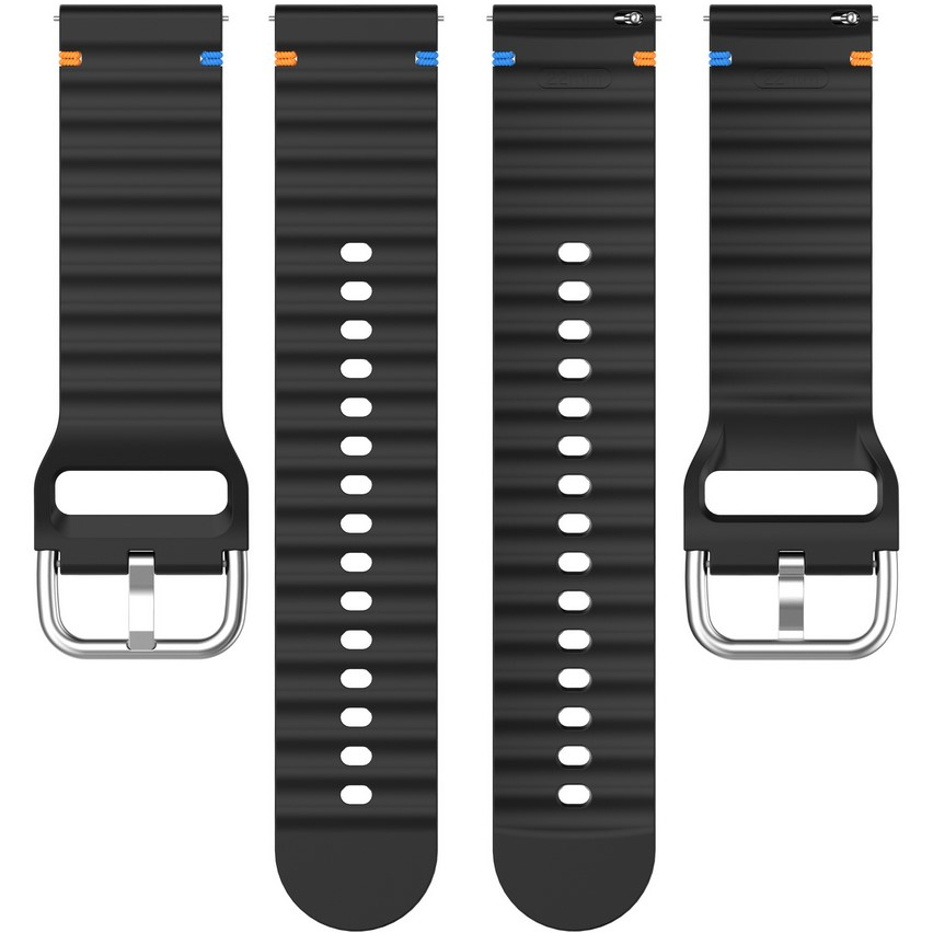 Ремінець BECOVER Ribbed Tape 22mm для Huawei Watch GT 5/GT 4/GT 3/Watch GS Pro Black (714282) Сумісність за моделлю HUAWEI Watch GT 2