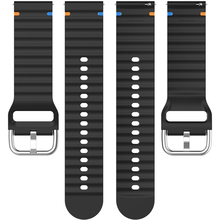 Ремінець BECOVER Ribbed Tape 22mm для Huawei Watch GT 5/GT 4/GT 3/Watch GS Pro Black (714282)