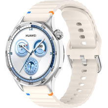 Ремінець BECOVER Ribbed Tape 22mm для Huawei Watch GT 5/GT 4/GT 3/Watch GS Pro Cream (714283)