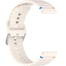 Ремінець BECOVER Ribbed Tape 22mm для Huawei Watch GT 5/GT 4/GT 3/Watch GS Pro Cream (714283)