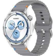 Ремешок BECOVER Ribbed Tape 22mm для Huawei Watch GT 5/GT 4/GT 3/Watch GS Pro Gray (714285)