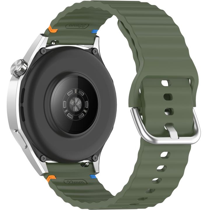 Ремешок BECOVER Ribbed Tape 22mm для Huawei Watch GT 5/GT 4/GT 3/Watch GS Pro Khaki (714286) Совместимость по модели Huawei Watch GT 5