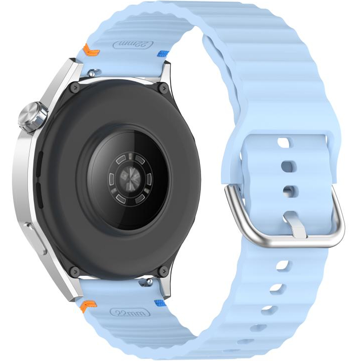 Ремешок BECOVER Ribbed Tape 22mm для Huawei Watch GT 5/GT 4/GT 3/Watch GS Pro Lite Blue (714287) Совместимость по модели HUAWEI Watch GT 2 Pro