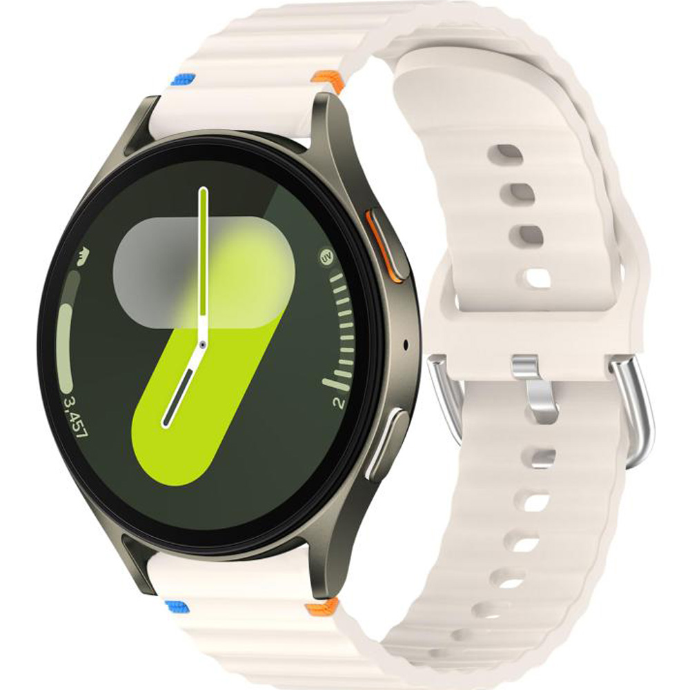 Ремінець BECOVER Ribbed Straight 20mm для Samsung Galaxy Watch 7 40/44mm /6/5/4/3 41mm Cream (714842) Сумісність за моделлю Samsung Galaxy Watch 4 40mm