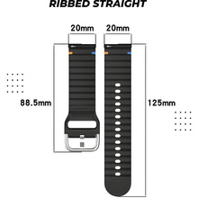 Ремінець BECOVER Ribbed Straight 20mm для Samsung Galaxy Watch 7 40/44mm /6/5/4/3 41mm Cream (714842)