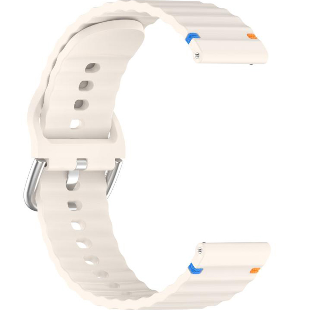 Покупка Ремінець BECOVER Ribbed Straight 20mm для Samsung Galaxy Watch 7 40/44mm /6/5/4/3 41mm Cream (714842)