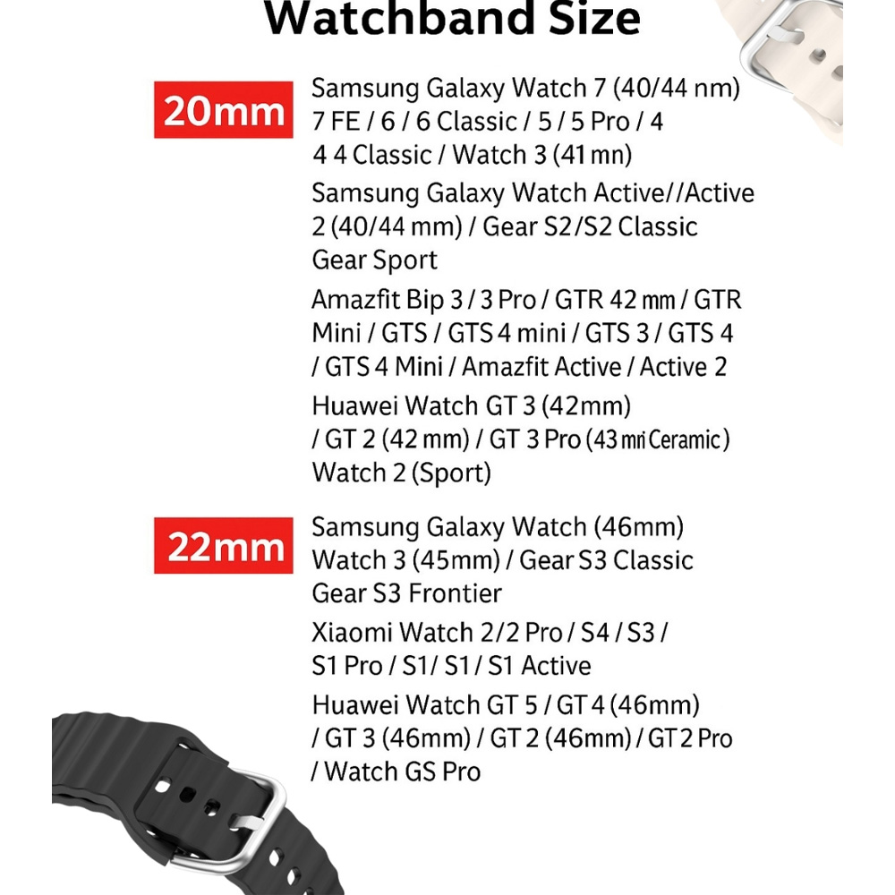Замовити Ремінець BECOVER Ribbed Straight 20mm для Samsung Galaxy Watch 7 40/44mm /6/5/4/3 41mm Cream (714842)