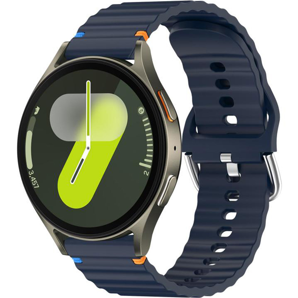 Ремешок BECOVER Ribbed Straight 20mm для Samsung Galaxy Watch 7 40/44mm /6/5/4/3 Deep Blue (714843) Совместимость по модели Samsung Galaxy Watch 4 40mm