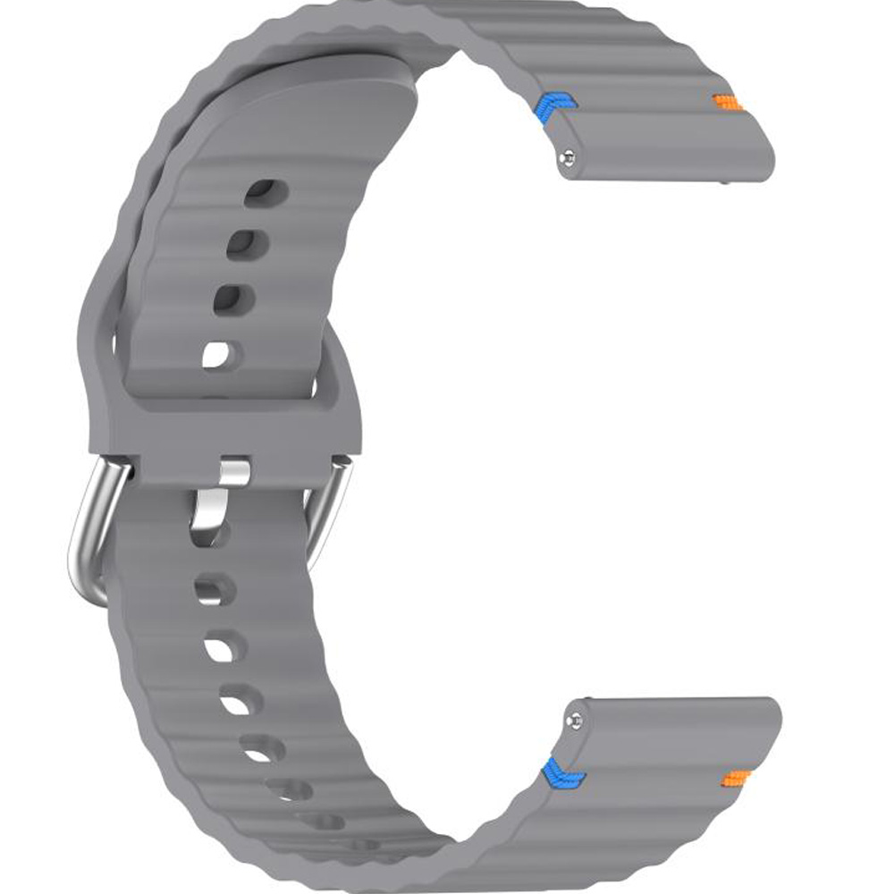Заказать Ремешок BECOVER Ribbed Straight 20mm для Samsung Galaxy Watch 7 40/44mm /6/5/4/3 41mm Gray (714845)