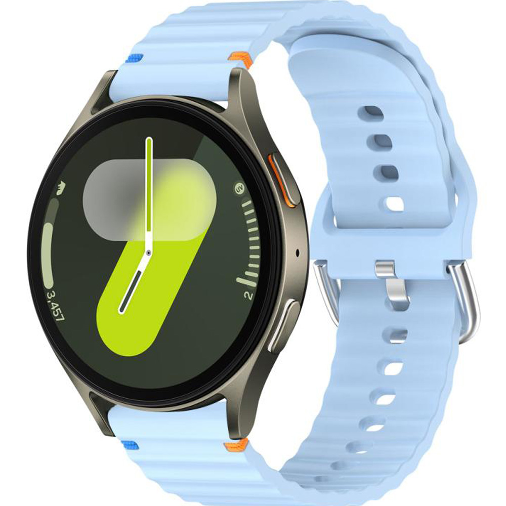 Ремінець BECOVER Ribbed Straight 20mm для Samsung Galaxy Watch 7 40/44mm /6/5/4/3 Lite Blue (714847) Сумісність за моделлю Samsung Galaxy Watch 3 41 мм