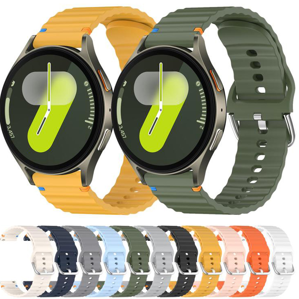 Ремінець BECOVER Ribbed Straight 20mm для Samsung Galaxy Watch 7 40/44mm /6/5/4/3 Lite Blue (714847) Сумісність за моделлю Samsung Galaxy Watch 5 Pro