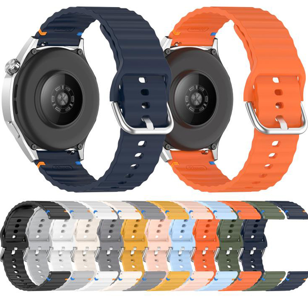 Внешний вид Ремешок BECOVER Ribbed Straight 20mm для Samsung Galaxy Watch 7 40/44mm /6/5/4/3 Lite Gray (714848)