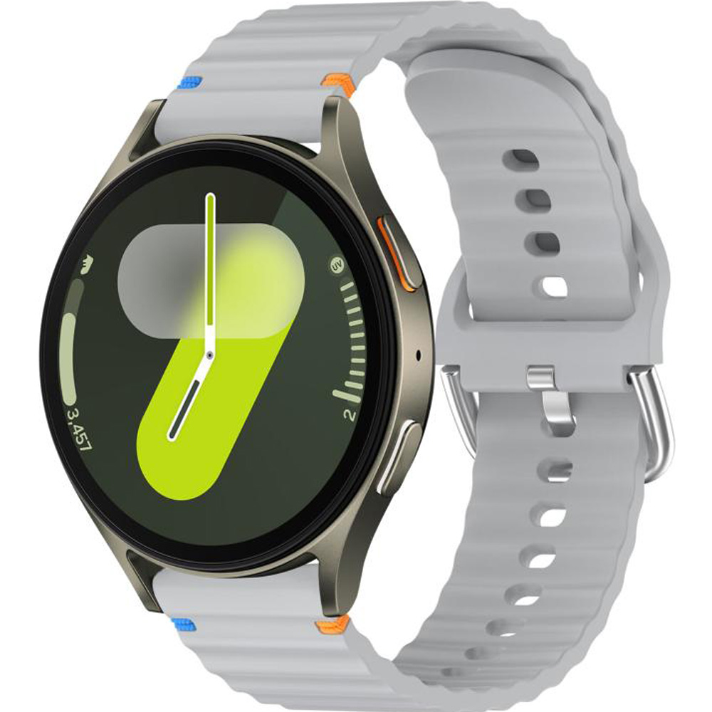 Ремешок BECOVER Ribbed Straight 20mm для Samsung Galaxy Watch 7 40/44mm /6/5/4/3 Lite Gray (714848) Совместимость по модели Samsung Galaxy Watch 3 41 мм