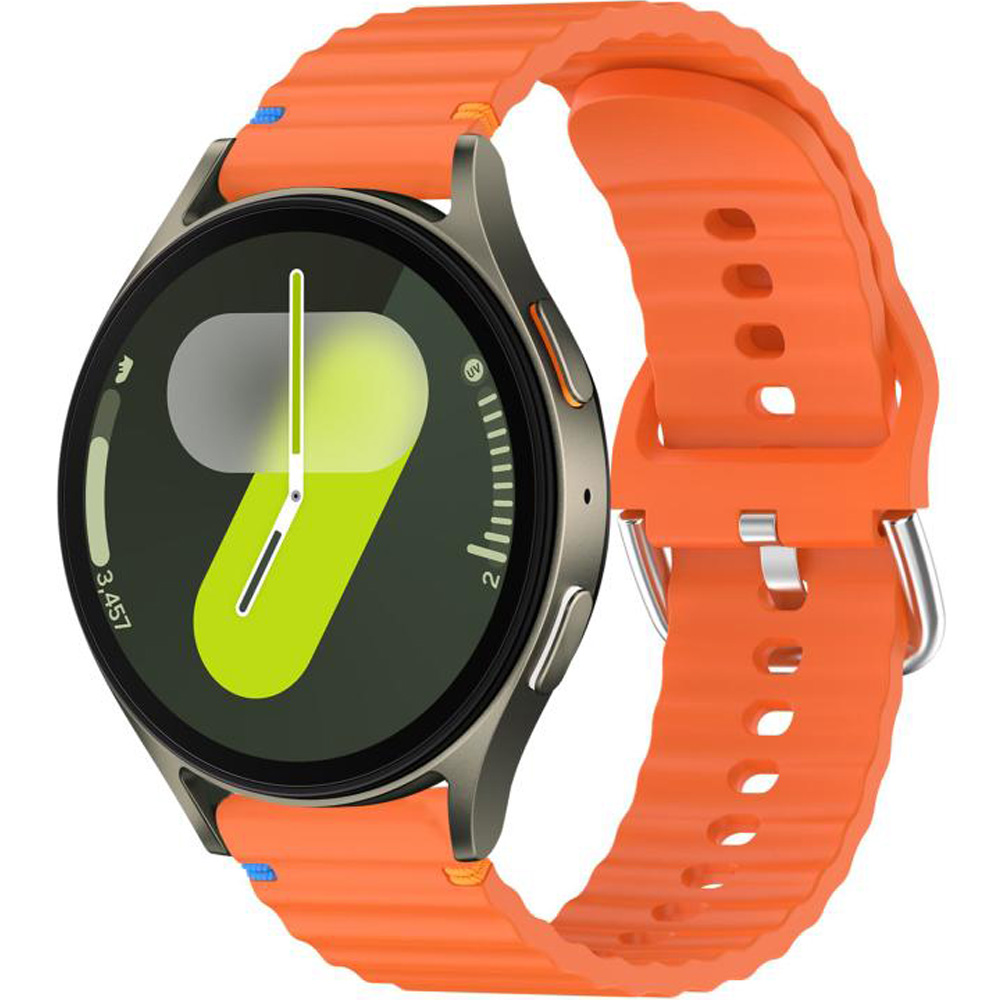 Ремінець BECOVER Ribbed Straight 20mm для Samsung Galaxy Watch 7 40/44mm /6/5/4/3 41mm Orange (714849) Сумісність за моделлю Samsung Galaxy Watch 5 40mm
