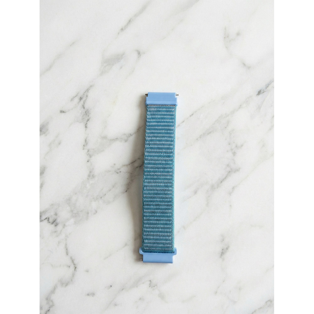 Зовнішній вигляд Ремінець BECOVER Nylon Style для Amazfit Bip (20mm) Lite/TicWatch S2/GTS 2 mini Aqua Blue (714995)