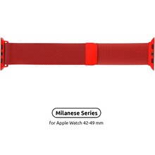 Браслет ArmorStandart Milanese Loop Band для Apple Watch All Series 42/44/45/49mm Red (ARM54390)