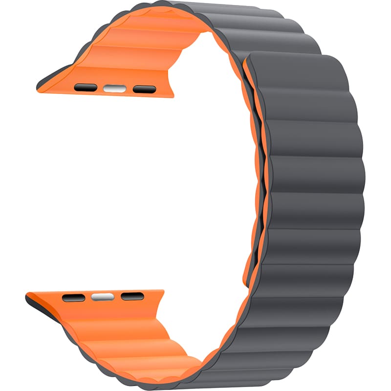 Ремінець ARMORSTANDART MagLink для Apple Watch 42 (Series 11-10)/41/40/38 Grey Orange (ARM86924)