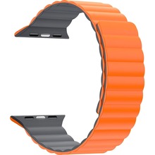 Ремешок ARMORSTANDART MagLink для Apple Watch 49/46/45/44/42 (Series 1-3) Orange Grey (ARM86934)