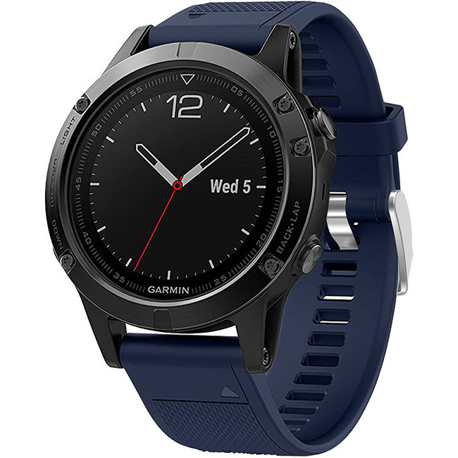 Ремінець ARMORSTANDART Silicone Line для Garmin 22mm Dark Blue (ARM88487) Тип ремінець