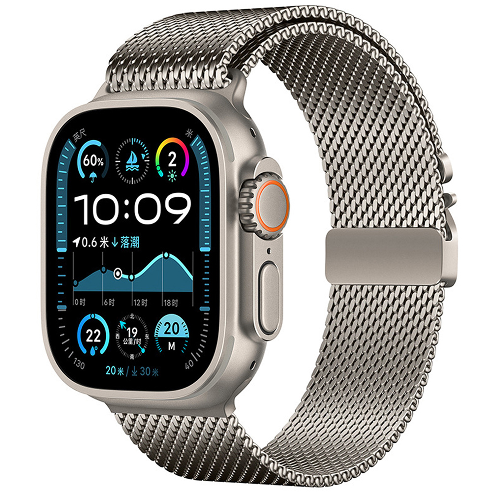 Ремешок ARMORSTANDART Milanese UltraLock Apple Watch 42 Series 11-10 /41/40/38 Titanium (ARM88955)