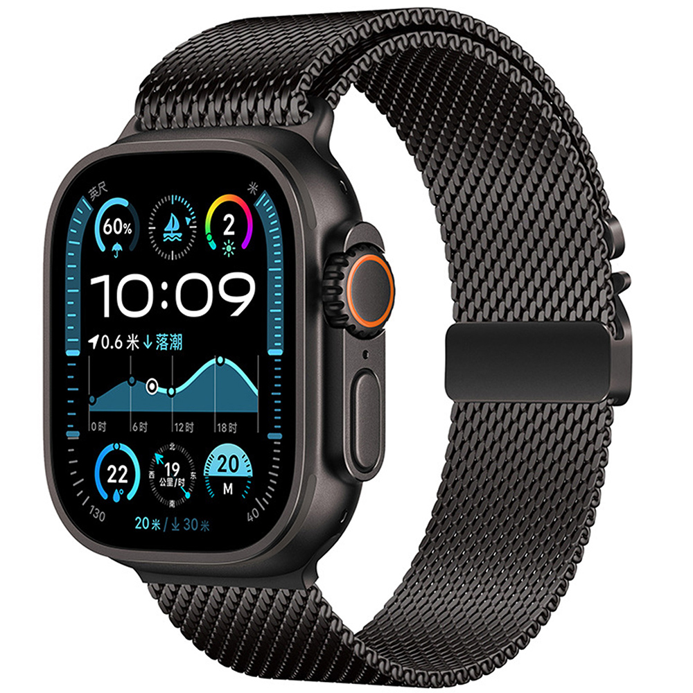 Ремешок ARMORSTANDART Milanese UltraLock для Apple Watch 49/46/45/44/42 Series 1-3 Black (ARM88957)
