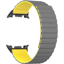 Ремінець ARMORSTANDART для Samsung Galaxy Watch 8/8 Classic Grey Yellow Black Connector (ARM88939)