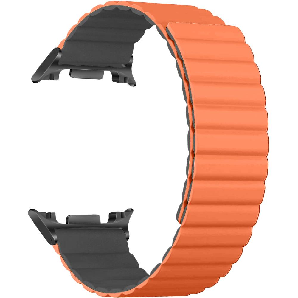 Ремешок ARMORSTANDART для Samsung Galaxy Watch 8/8 Classic Orange/Grey Black Connector (ARM88940)