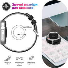 Ремінець ARMORSTANDART для Huawei Watch Fit 3/4/4 Pro Black Grey (ARM89072)