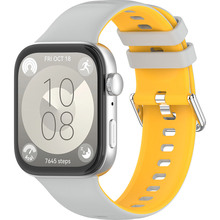 Ремінець ARMORSTANDART для Huawei Watch Fit 3 / 4 / 4 Pro Grey Yellow (ARM89073)