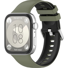 Ремешок ARMORSTANDART для Huawei Watch Fit 3 / 4 / 4 Pro Khaki Black (ARM89074)