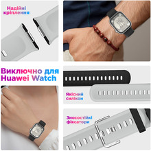 Ремінець ARMORSTANDART для Huawei Watch Fit 3/4/4 Pro White Blue (ARM89076)