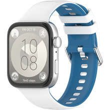 Ремінець ARMORSTANDART для Huawei Watch Fit 3/4/4 Pro White Blue (ARM89076)