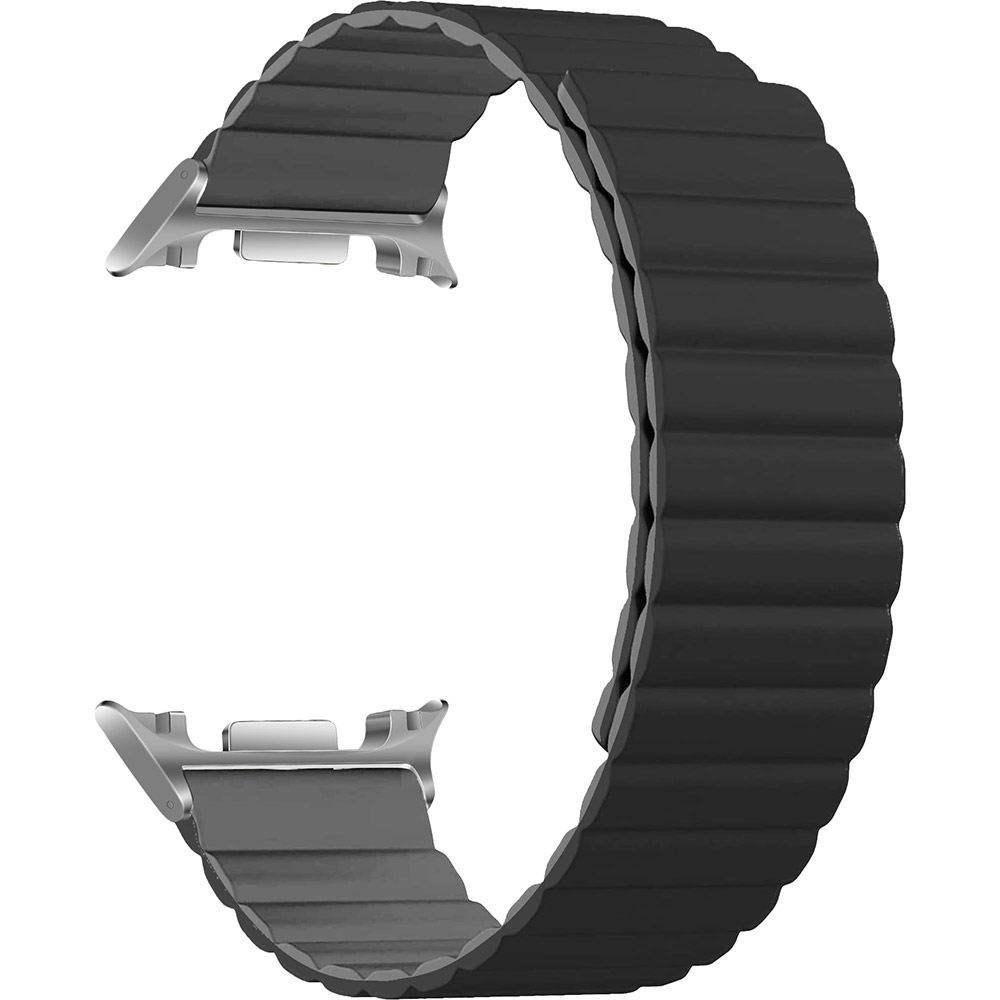 Ремінець ARMORSTANDART для Samsung Galaxy Watch 8/8 Classic Black Grey Silver Connector (ARM89077)