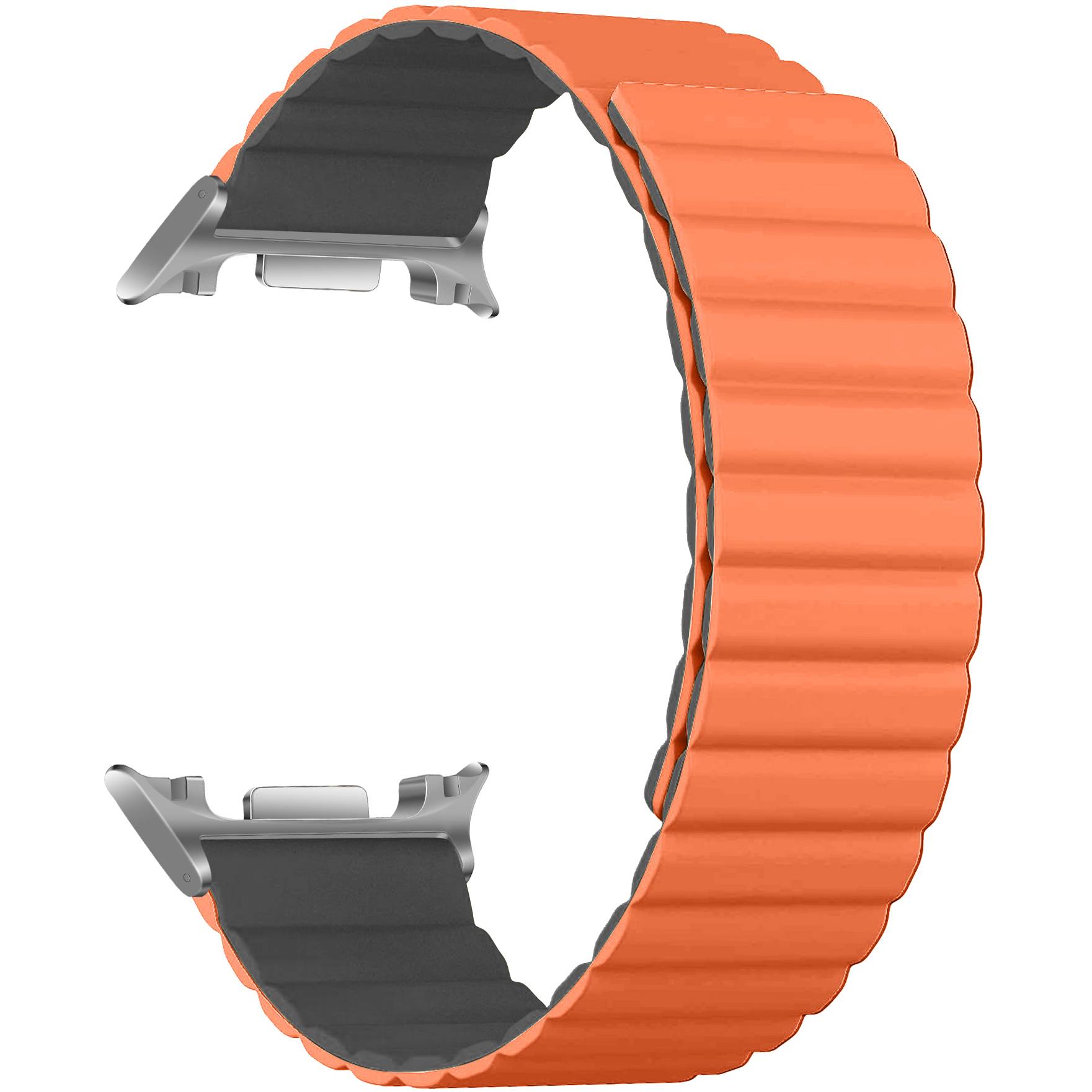 Ремешок ArmorStandart Samsung Galaxy Watch 8 / 8 Classic Orange Grey Silver Connector (ARM89080)
