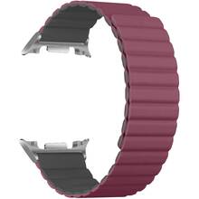 Ремінець ArmorStandart Samsung Galaxy Watch 8/8 Classic Wine Red Grey Silver Connector (ARM89081)