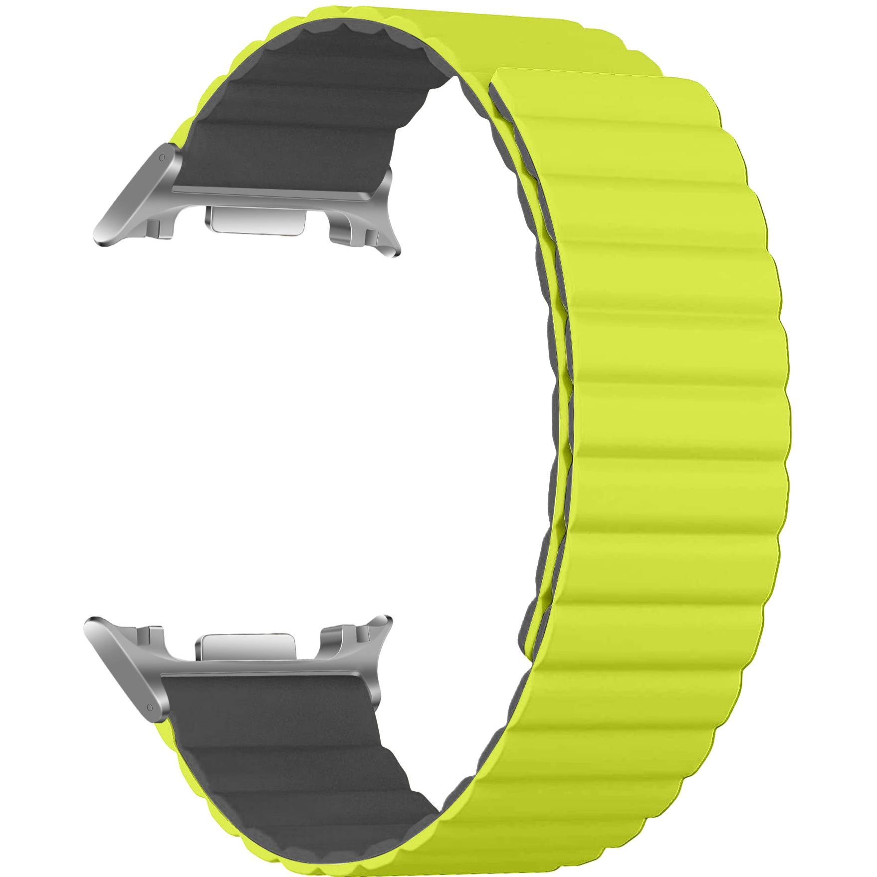 Ремінець ArmorStandart Samsung Galaxy Watch 8/8 Classic Lime Grey Silver Connector (ARM89082)