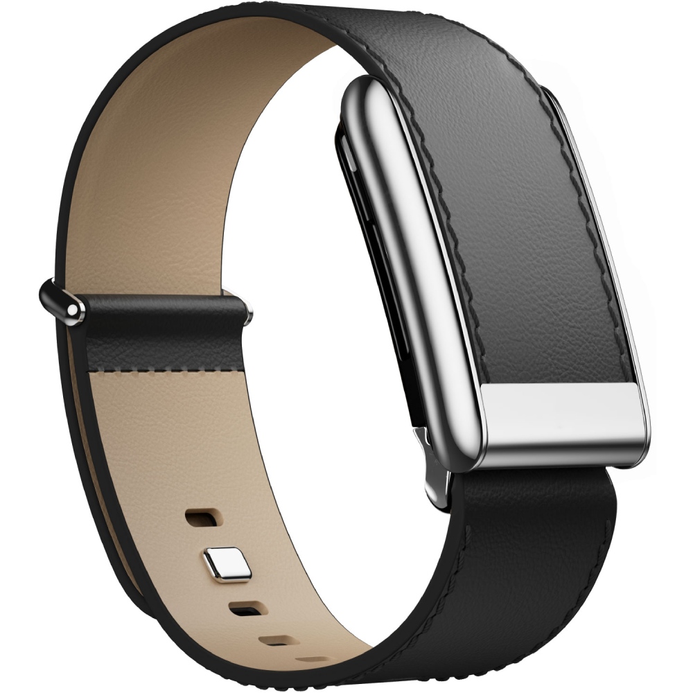 Ремешок ARMORSTANDART Leather Loop для Whoop 5.0 / MG Black with Siver (ARM90087)