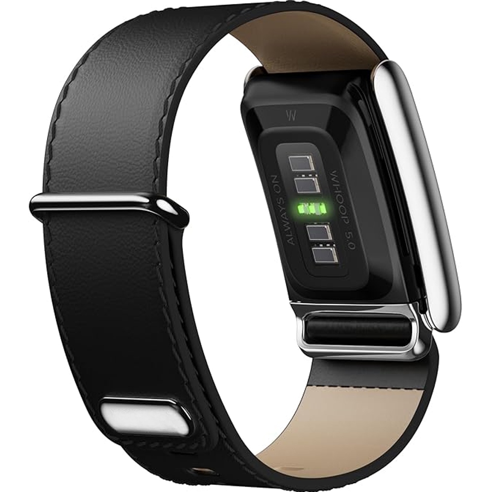 Ремешок ARMORSTANDART Leather Loop для Whoop 5.0 / MG Black with Siver (ARM90087) Совместимость по модели Whoop 5.0