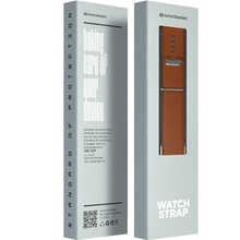 Ремешок ARMORSTANDART Leather Loop для Whoop 5.0 / MG Chestnut with Silver (ARM90088)