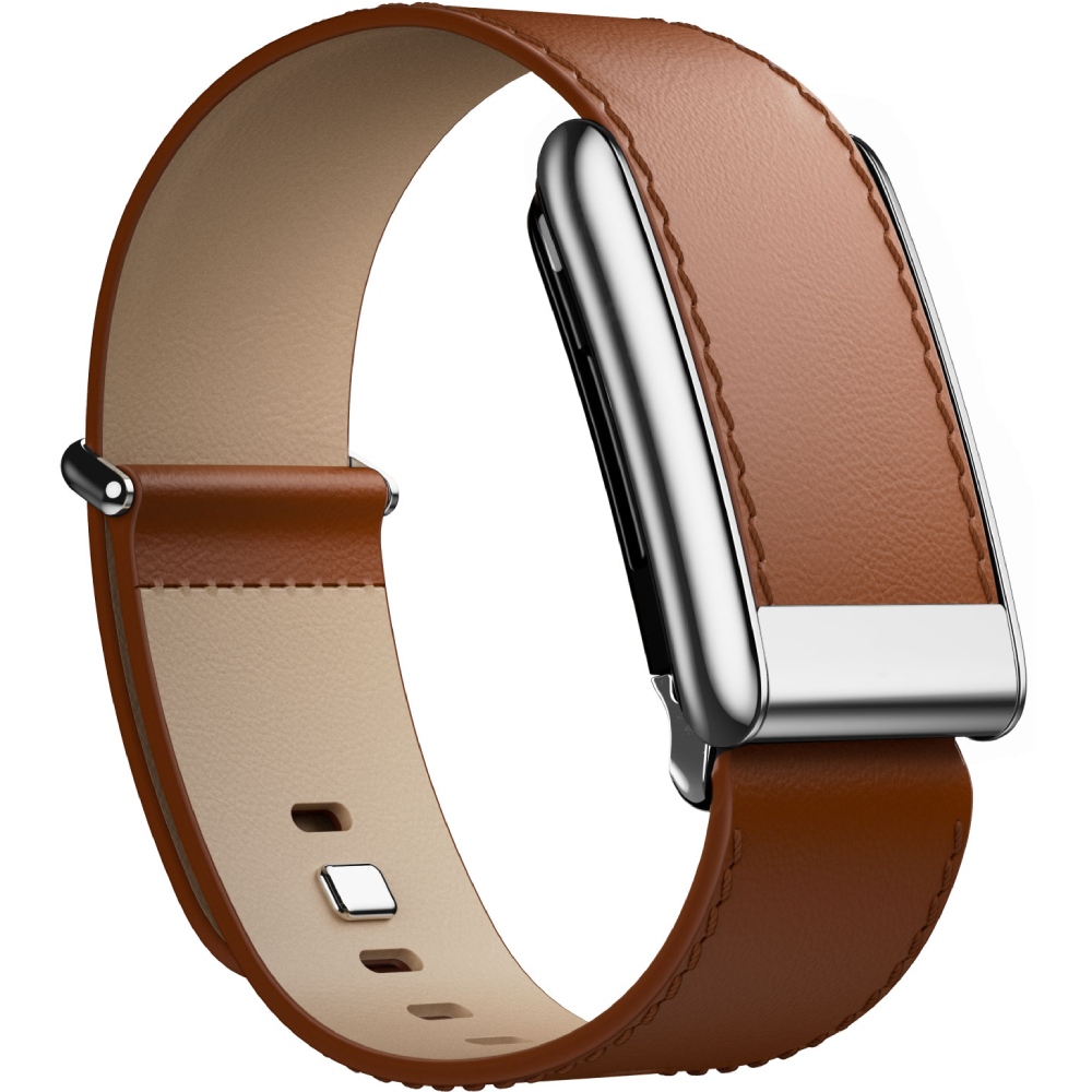Ремешок ARMORSTANDART Leather Loop для Whoop 5.0 / MG Chestnut with Silver (ARM90088)