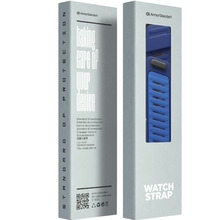 Ремінець ARMORSTANDART Silicone Tech для Whoop 5.0 / MG Dark Blue with Black (ARM90100)