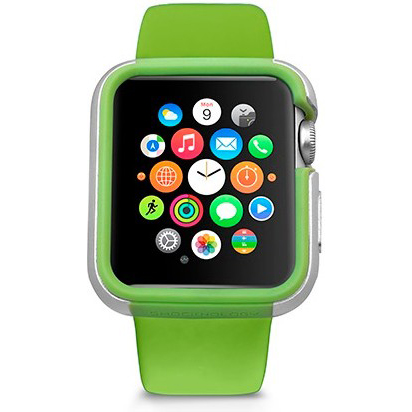 Чехол OZAKI O!coat Shockband Case Apple Watch 38 мм Green (OC620GN) Тип бампер