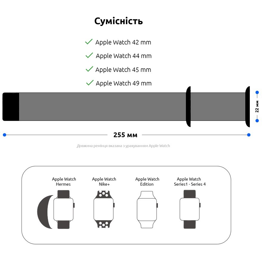 Ремешок ArmorStandart Ribbed для Apple Watch 42/44/45/49mm Pink (ARM51985) Тип ремешок