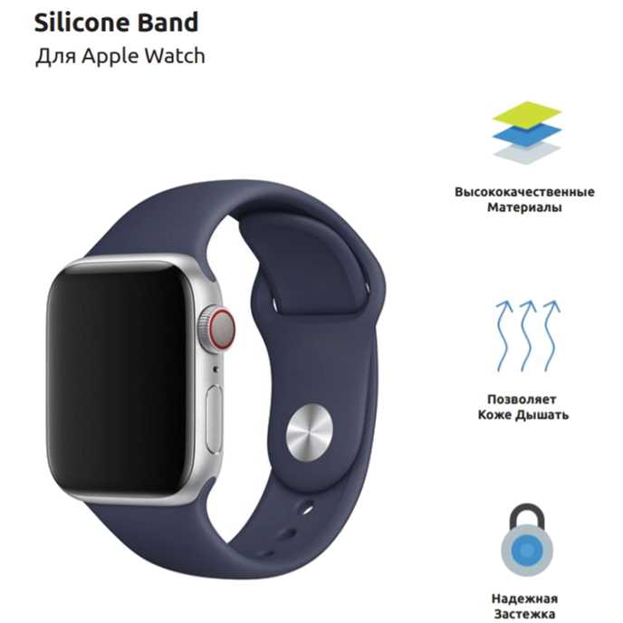Ремешок Armorstandart Sport Band Apple Watch Denim Blue (ARM51940) Совместимость Apple Watch 38 мм