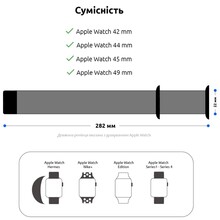 Ремешок ArmorStandart Sport Band (3 Straps) для Apple Watch 42/44/45/49mm Light Grey (ARM51946)