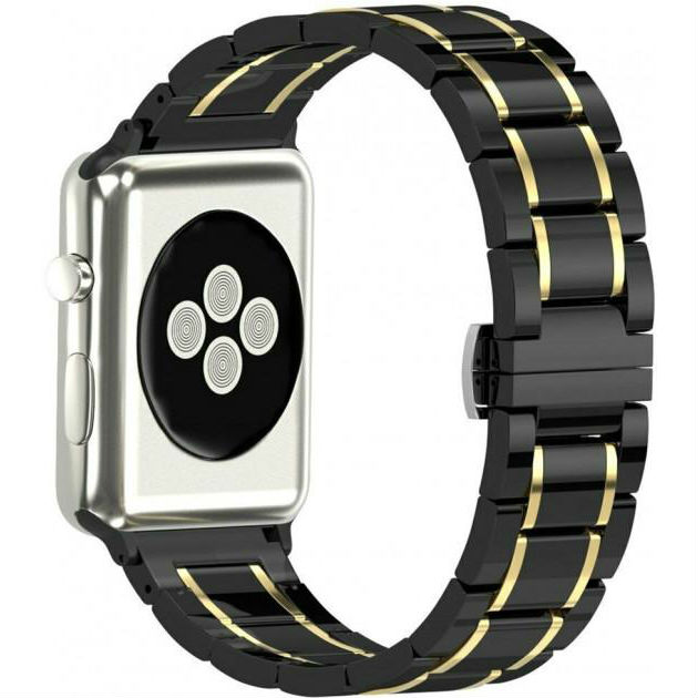 Браслет XOKO Apple Watch 38/40mm Ceramic Black-Gold (XK-AP-CERBKGD) Браслет XOKO Apple Watch 38/40mm Ceramic Black-Gold (XK-AP-CERBKGD)