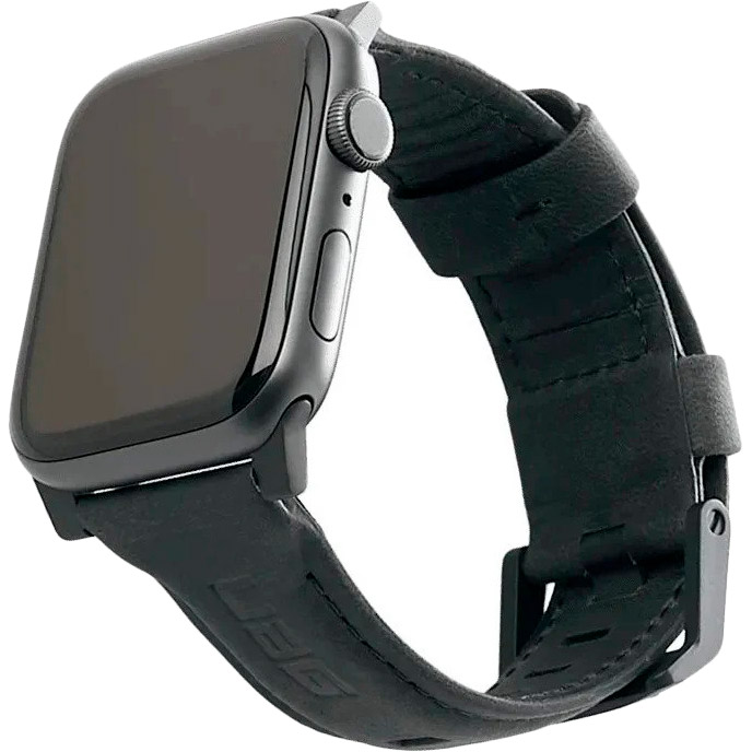 Ремешок UAG Leather Strap для Apple Watch 44/42 Black (19148B114040) Материал кожа